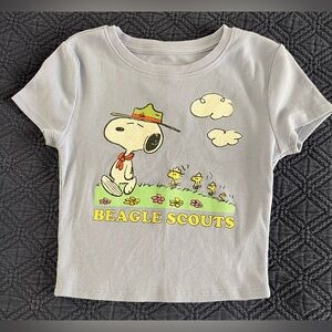 🏕️ Aeropostale Blue Beagle Scouts Tee Sz XS